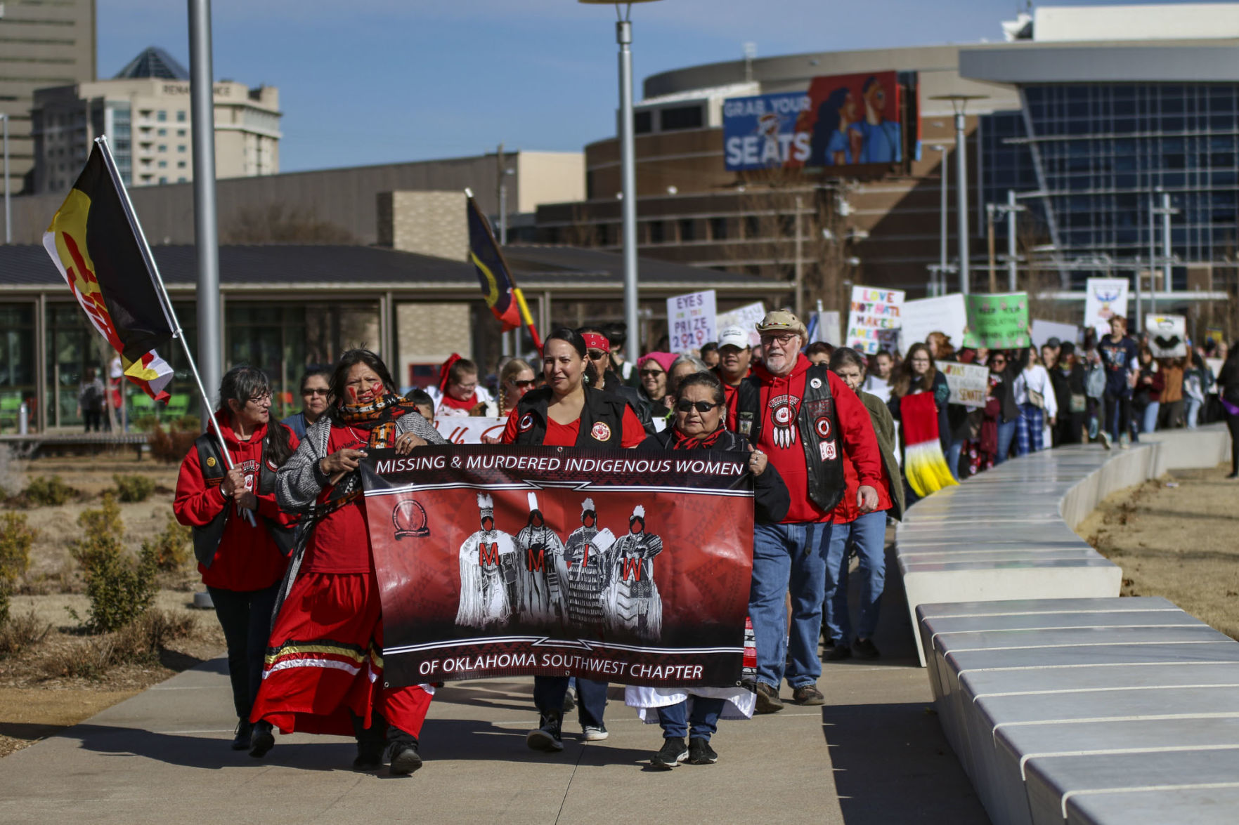Participants march